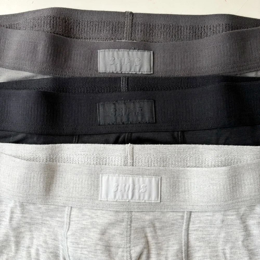 SKIMS Men’s 5” Boxer Brief 3-Pack Heather Multi Size 3X New Waist 48-50”